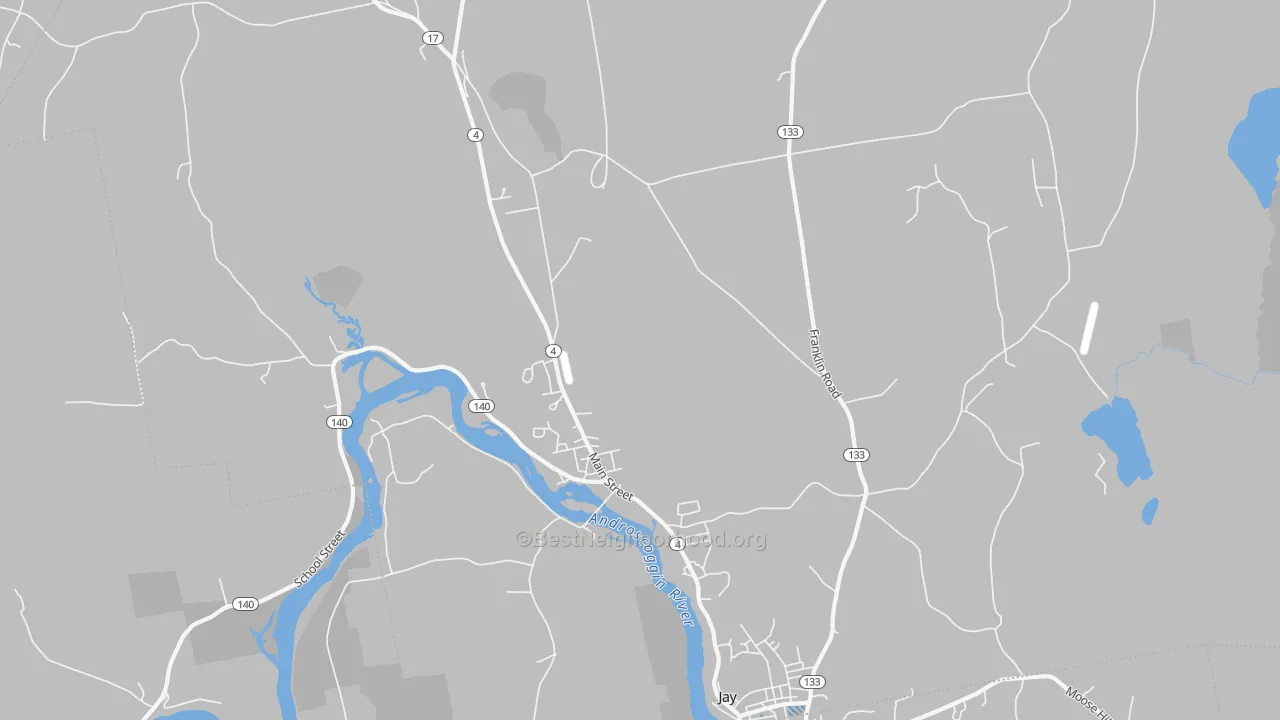 Transit Grade map of Jay, ME
