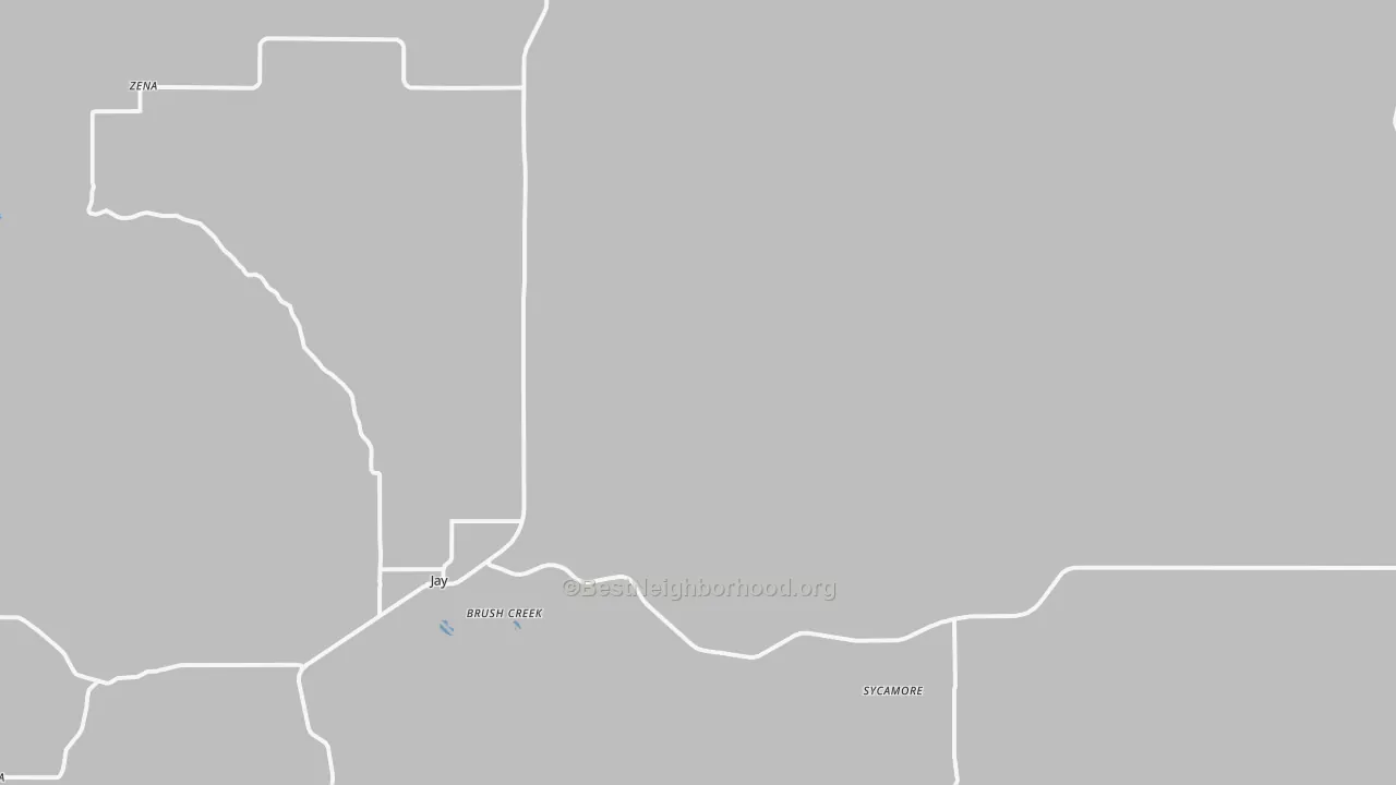 Transit Grade map of Jay, OK