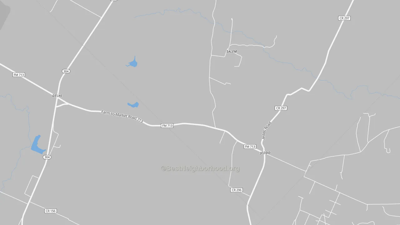 Transit Grade map of Jeddo, TX
