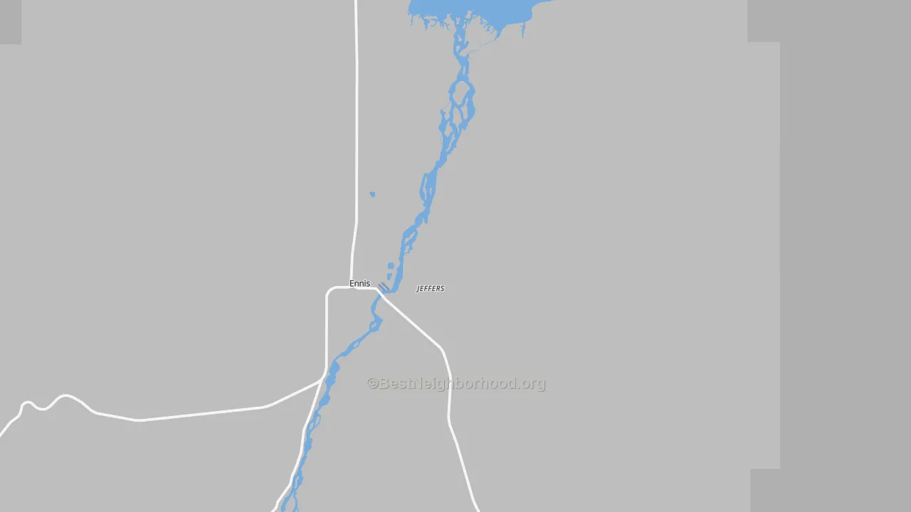 Transit Grade map of Jeffers, MT