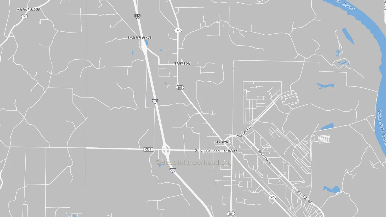 Transit Grade map of Jefferson, AR