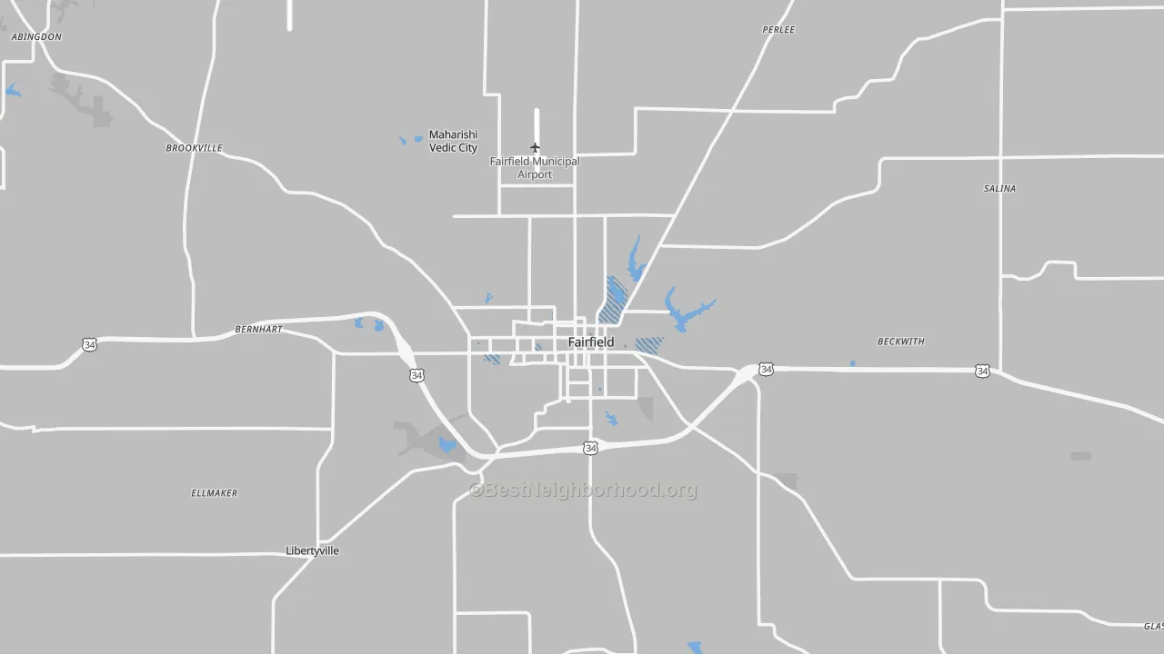 Transit Grade map of Jefferson County, IA