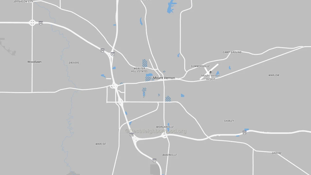 Transit Grade map of Jefferson County, IL
