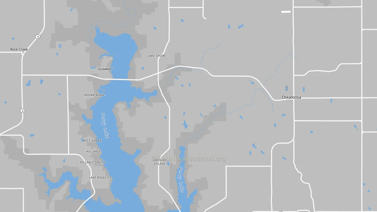 Transit Grade map of Jefferson County, KS