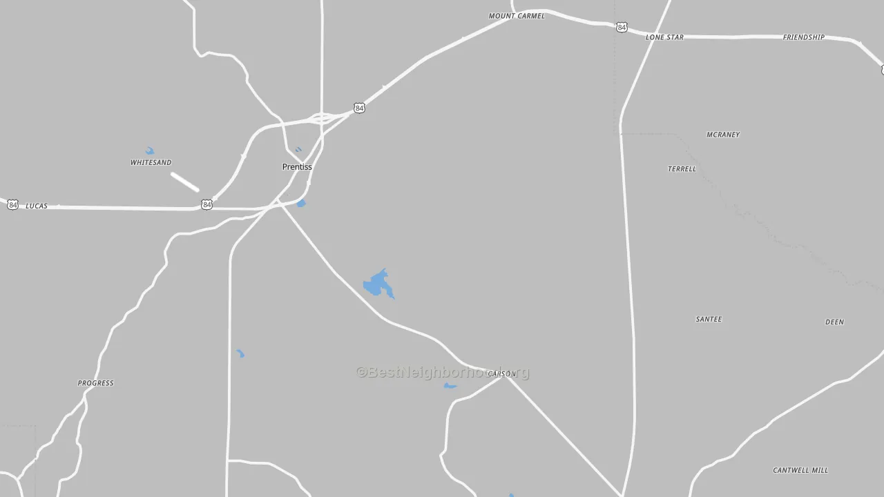 Transit Grade map of Jefferson Davis County, MS