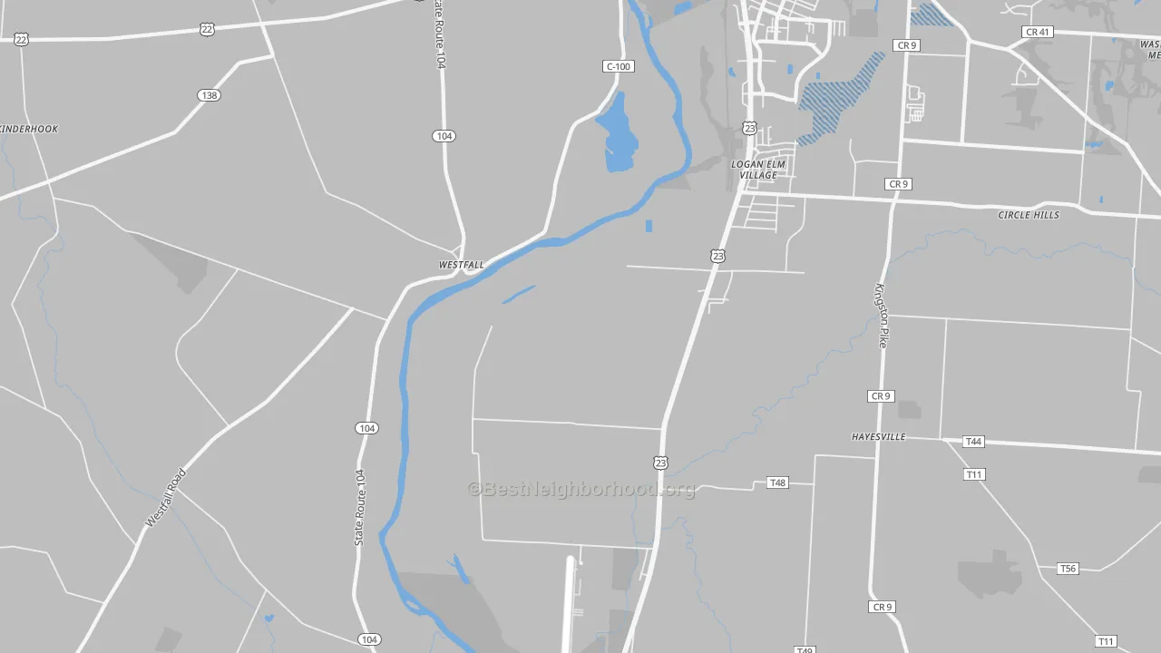 Transit Grade map of Jefferson Estates, OH