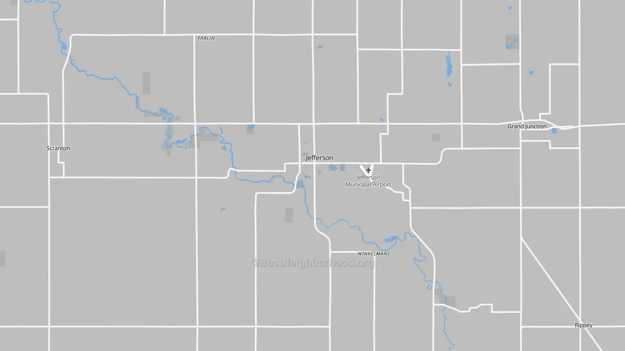 Transit Grade map of Jefferson, IA