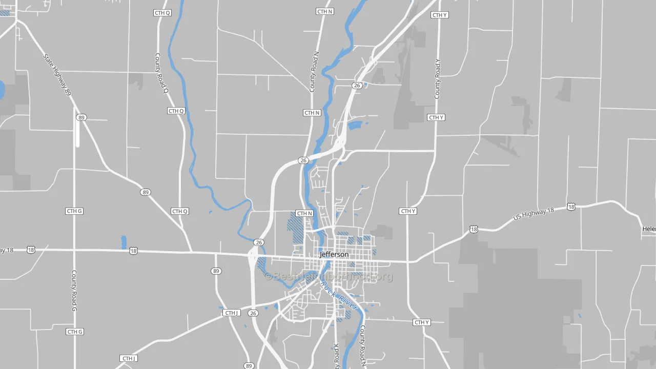 Transit Grade map of Jefferson Junction, WI