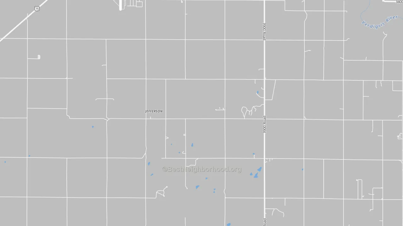 Transit Grade map of Jefferson, KS