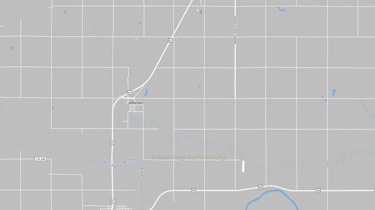Transit Grade map of Jefferson, OK