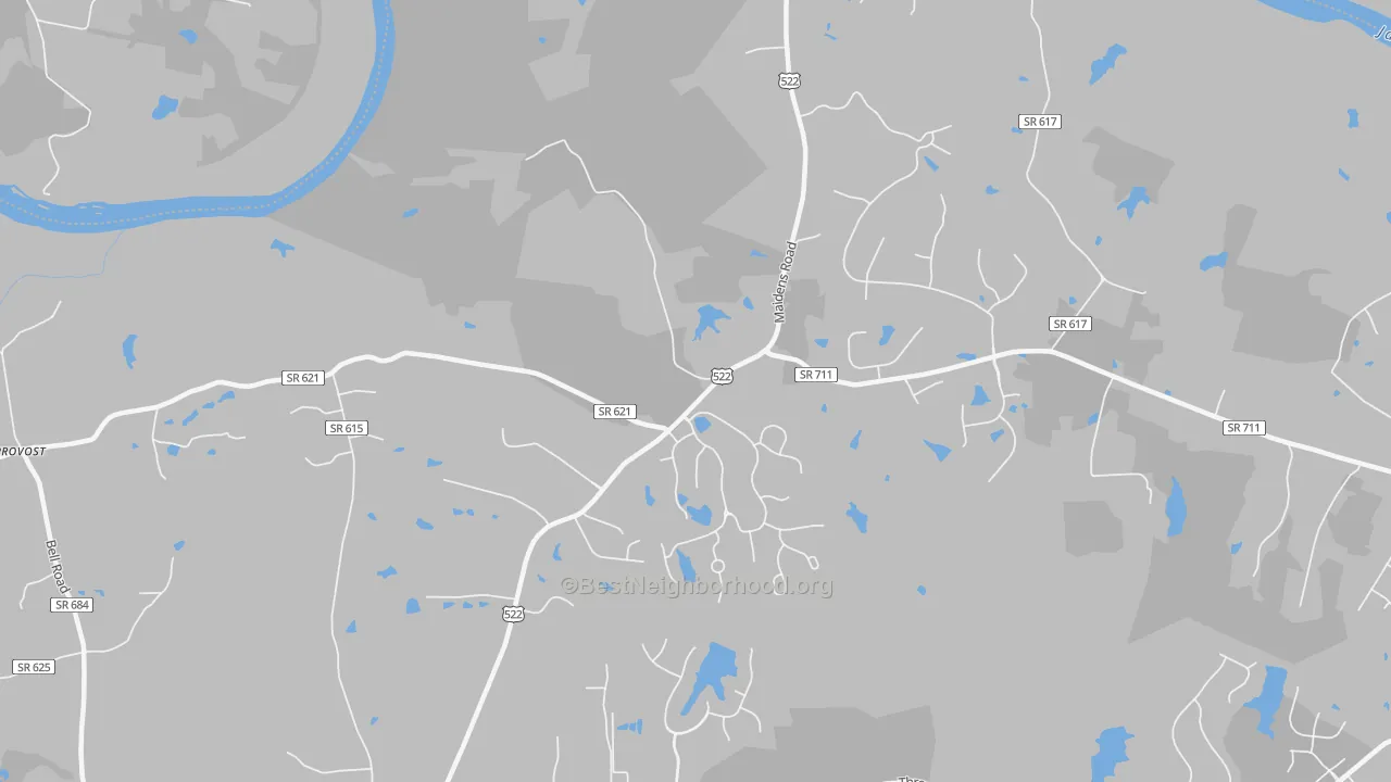 Transit Grade map of Jefferson, VA
