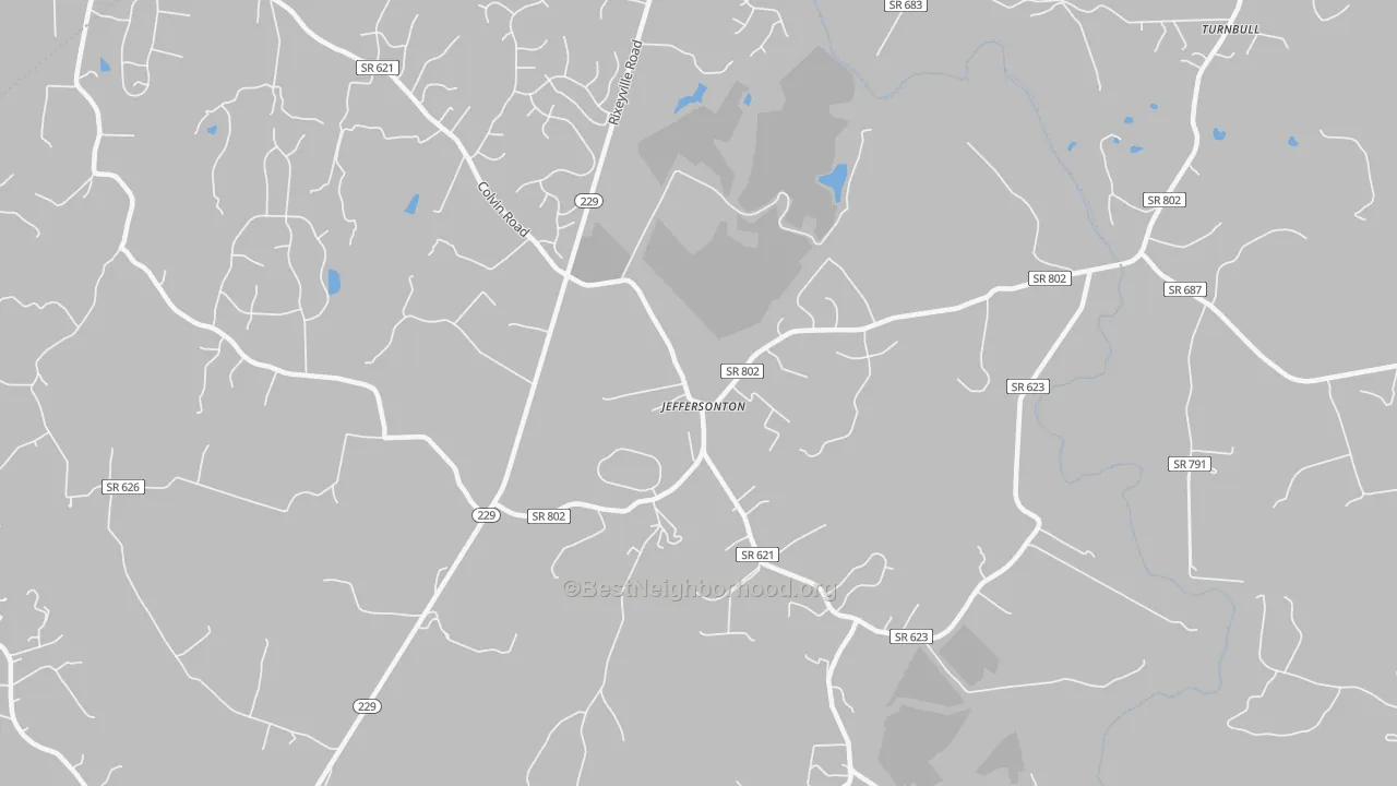 Transit Grade map of Jeffersonton, VA