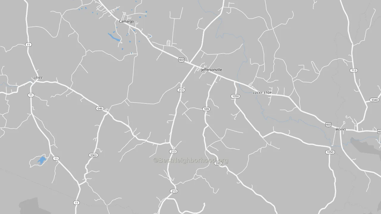 Transit Grade map of Jeffersonville, KY