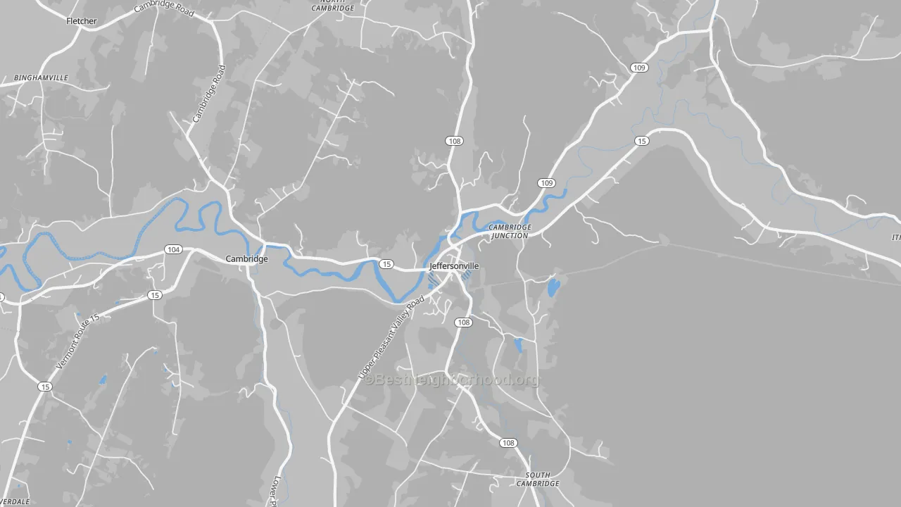 Transit Grade map of Jeffersonville, VT