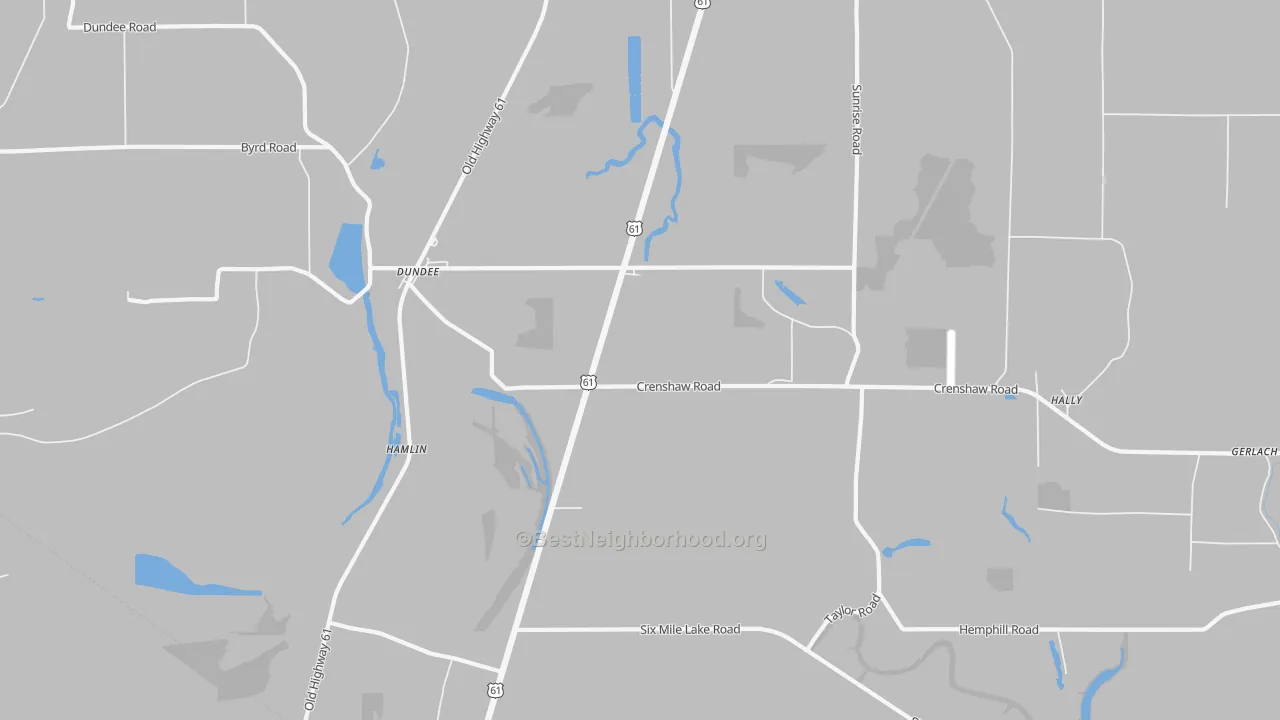 Transit Grade map of Jeffries, MS