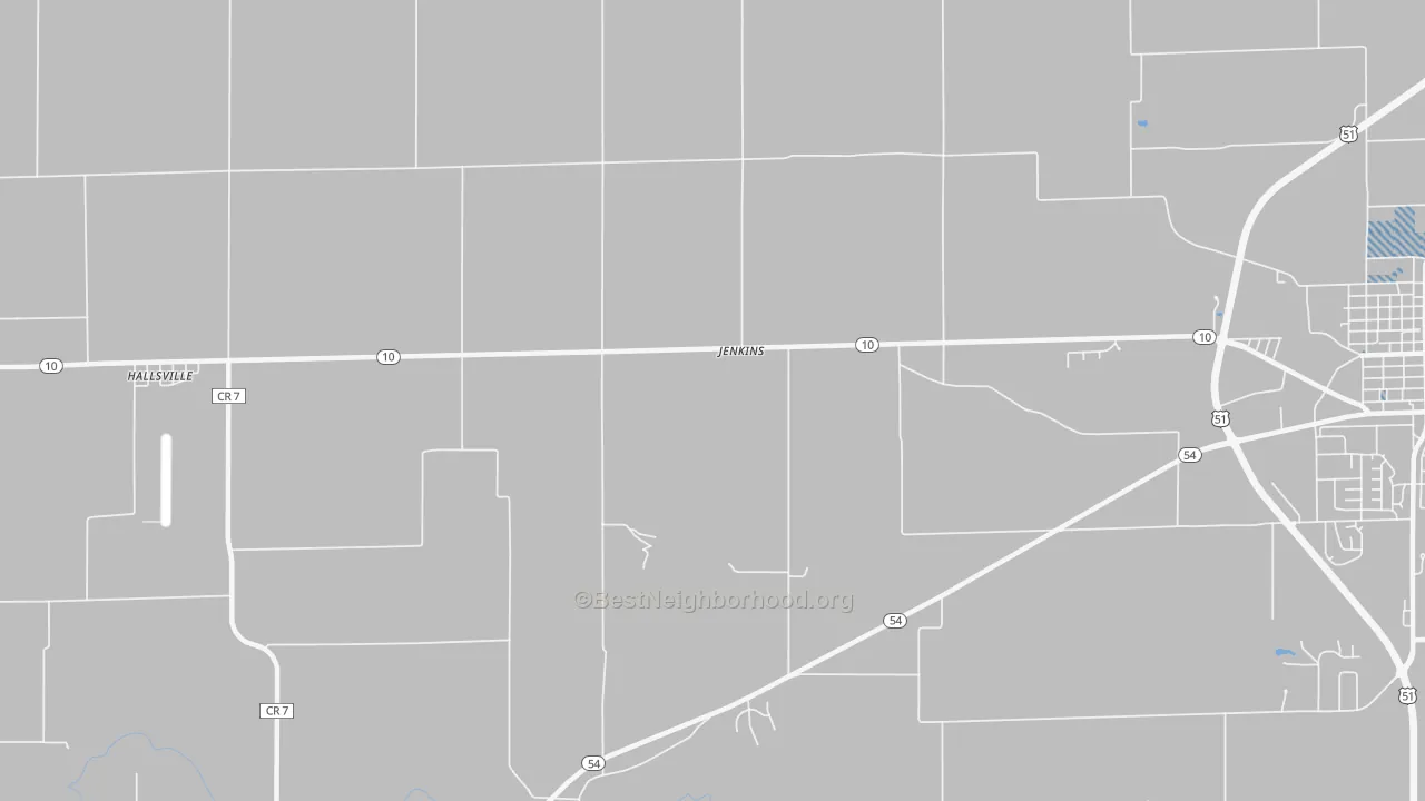 Transit Grade map of Jenkins, IL