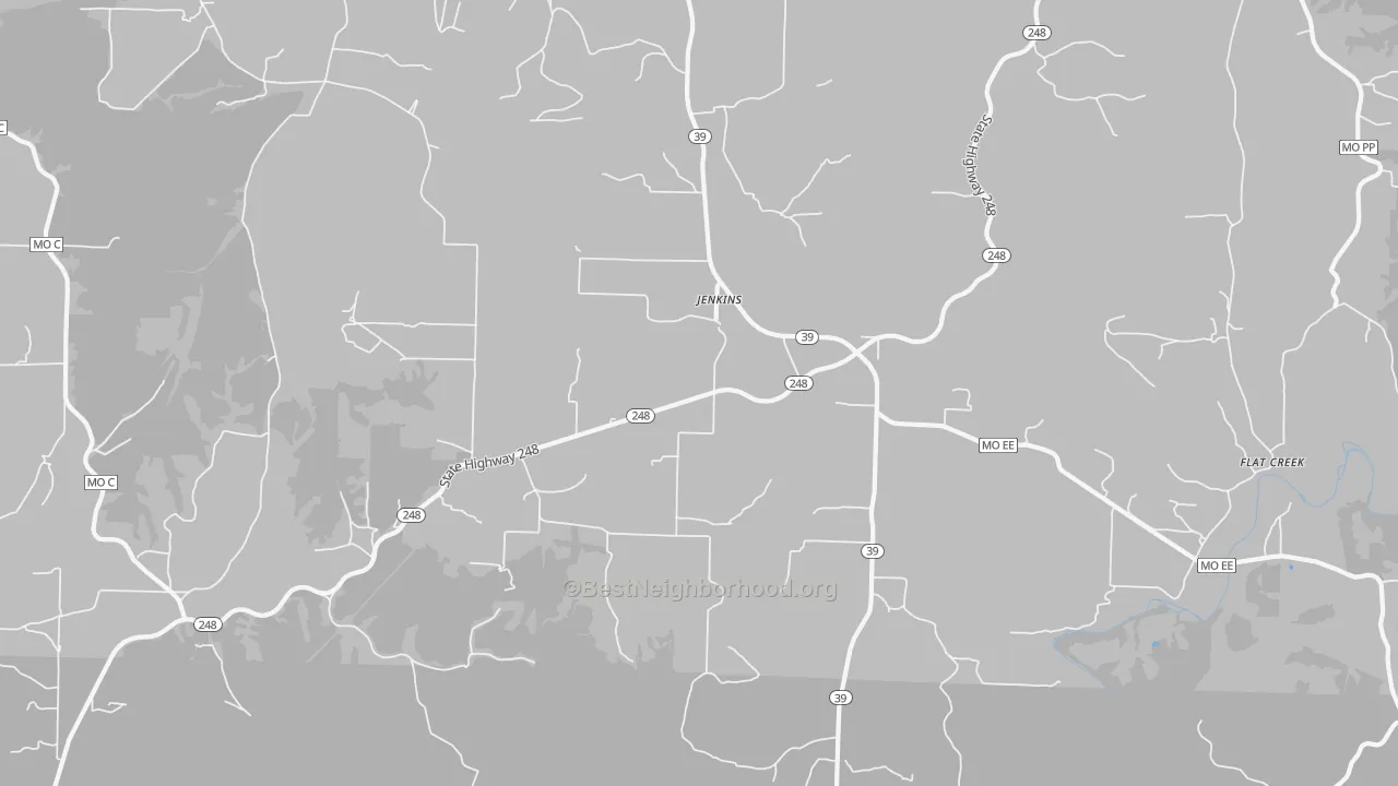 Transit Grade map of Jenkins, MO