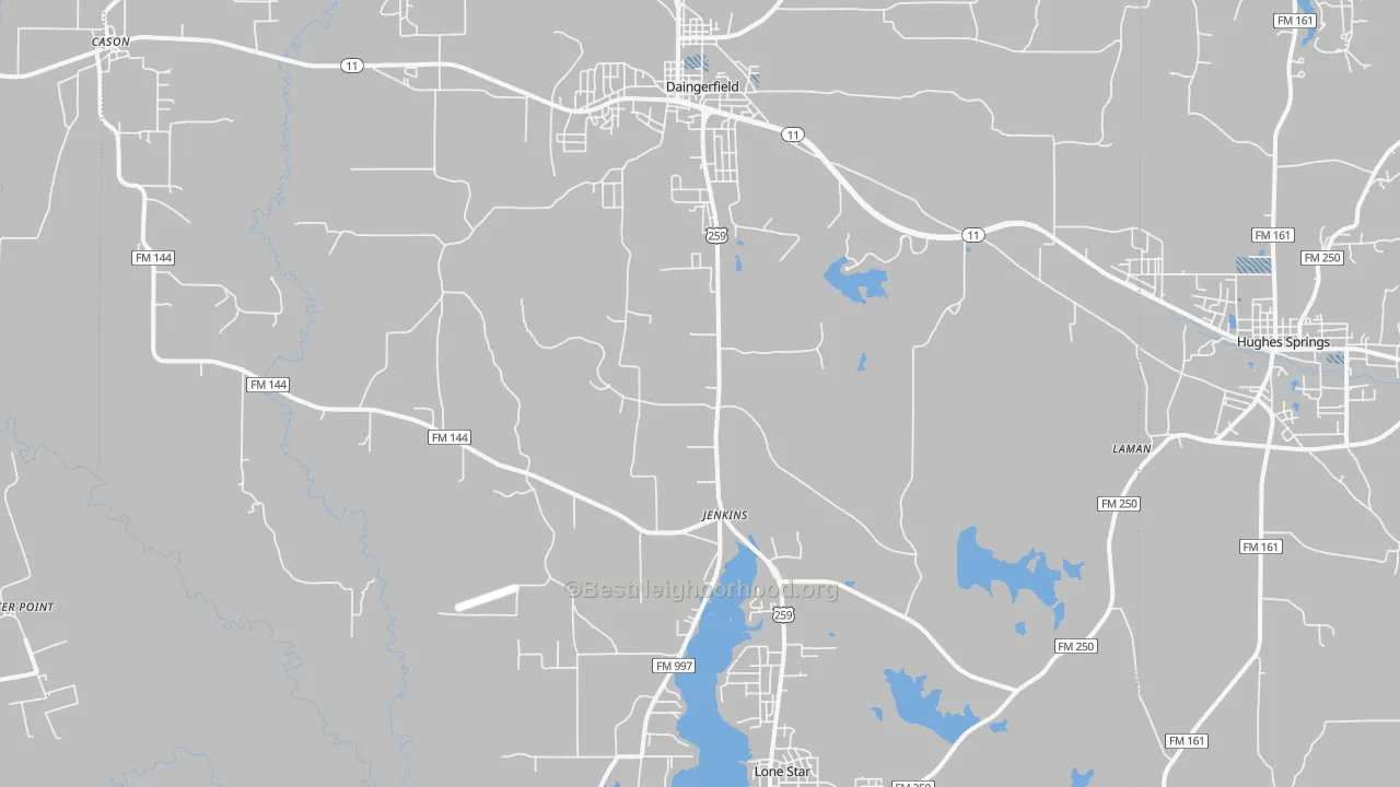 Transit Grade map of Jenkins, TX