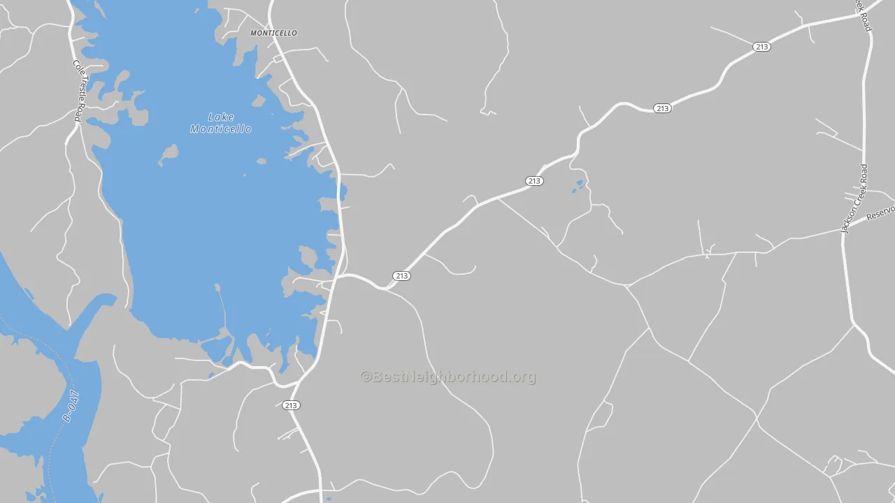 Transit Grade map of Jenkinsville, SC