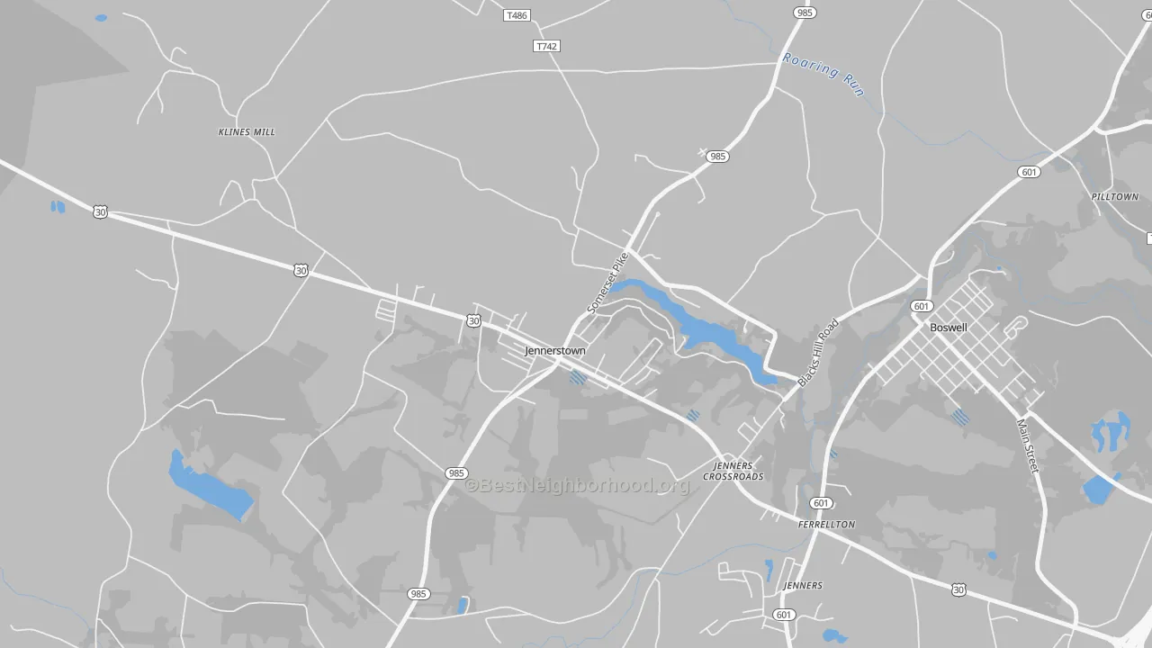 Transit Grade map of Jennerstown, PA