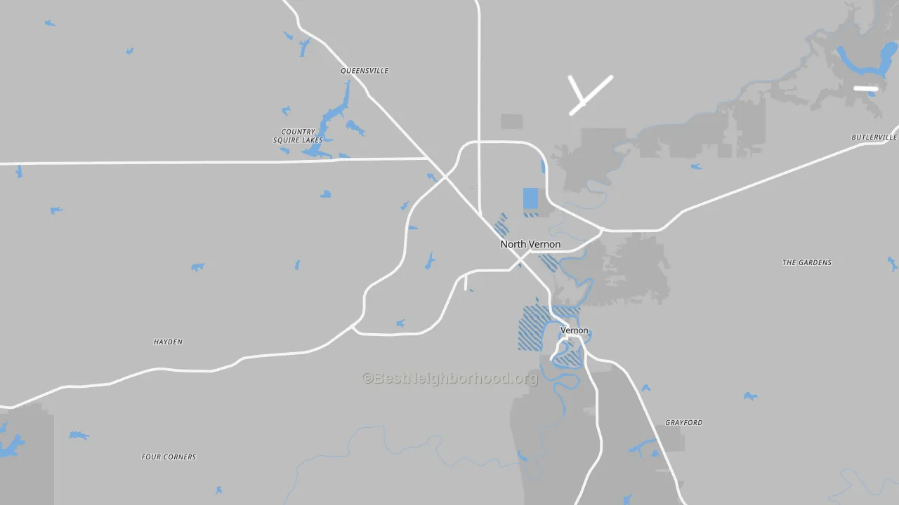 Transit Grade map of Jennings County, IN