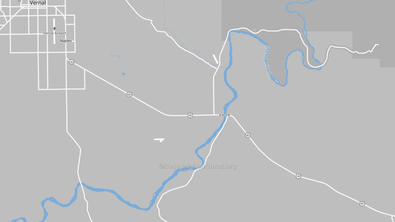 Transit Grade map of Jensen, UT