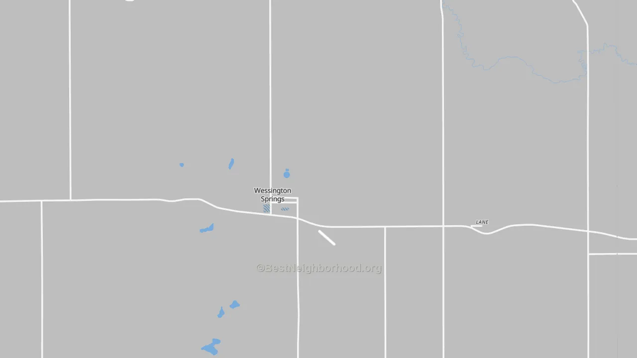 Transit Grade map of Jerauld County, SD