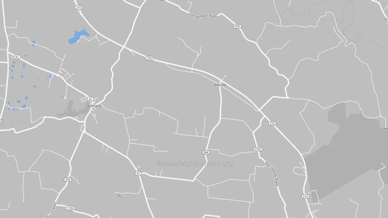 Transit Grade map of Jericho, KY