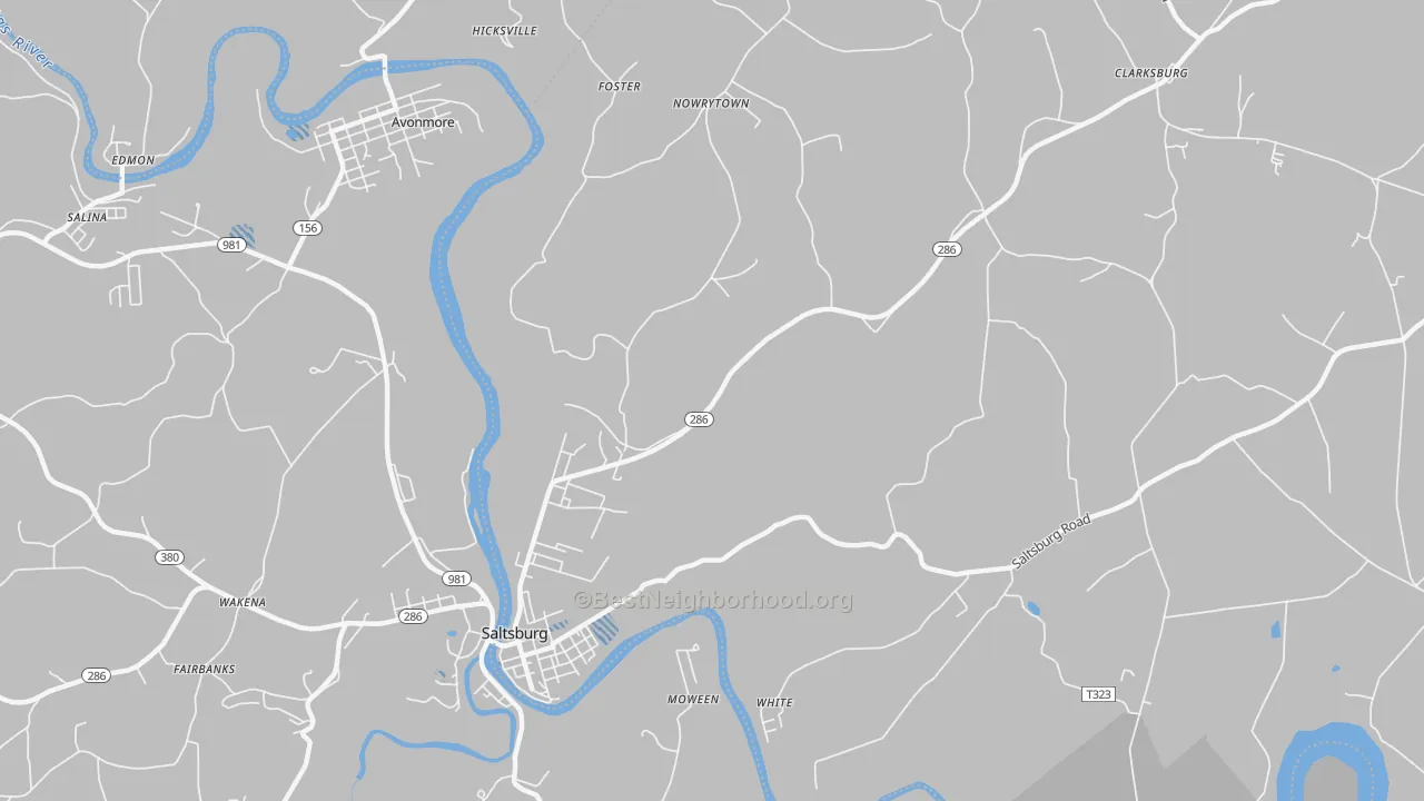 Transit Grade map of Jericho, PA