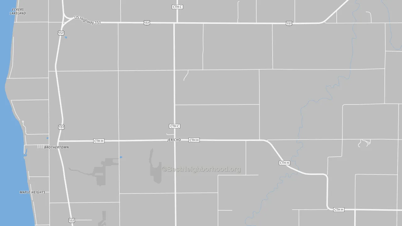 Transit Grade map of Jericho, WI
