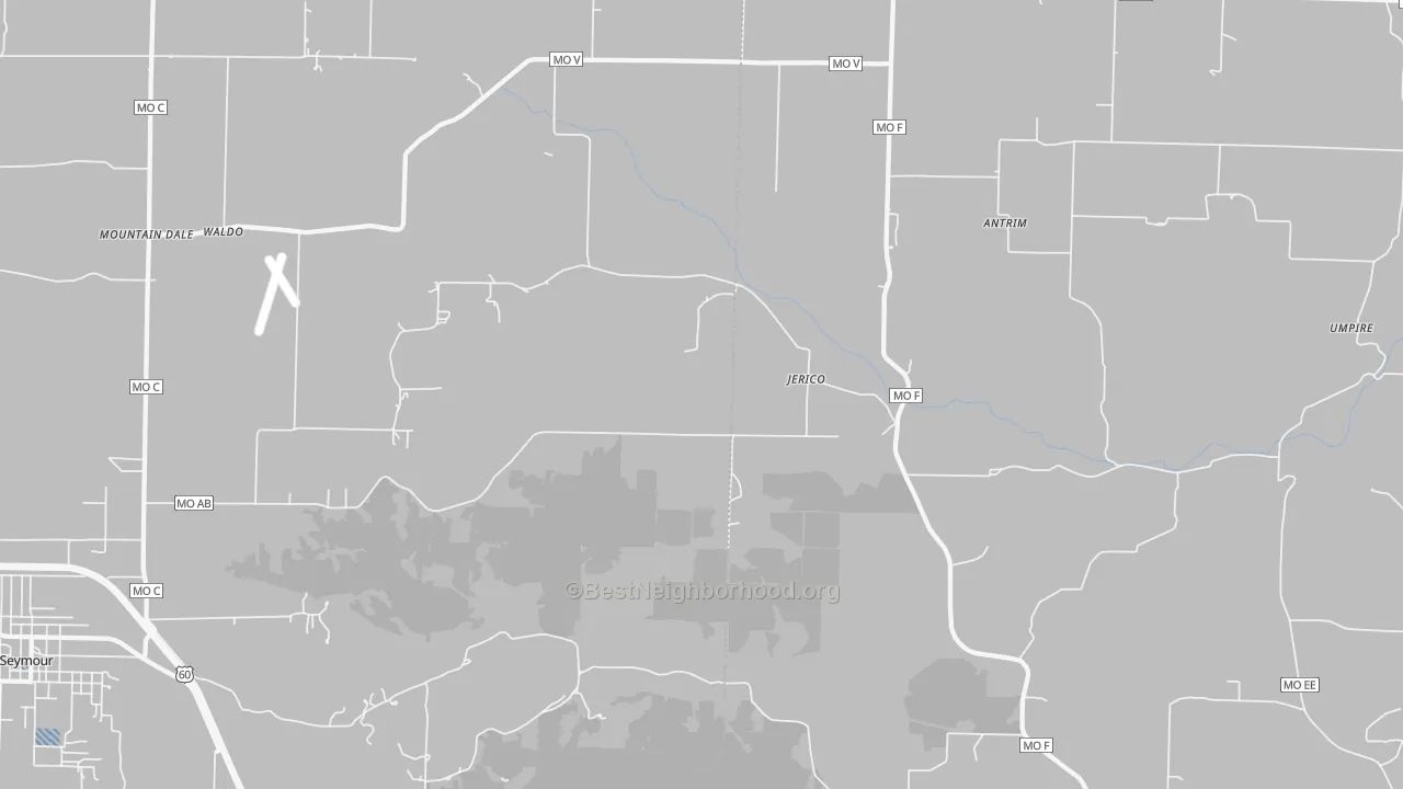 Transit Grade map of Jerico, MO