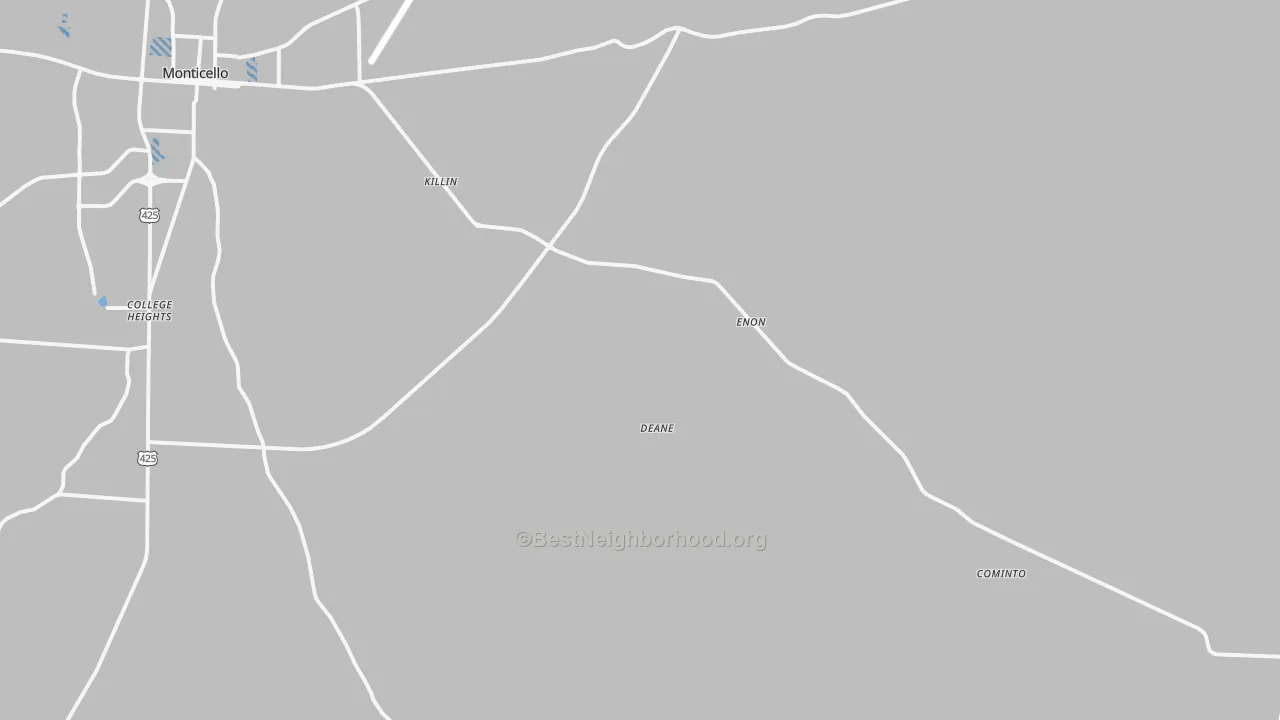 Transit Grade map of Jerome, AR