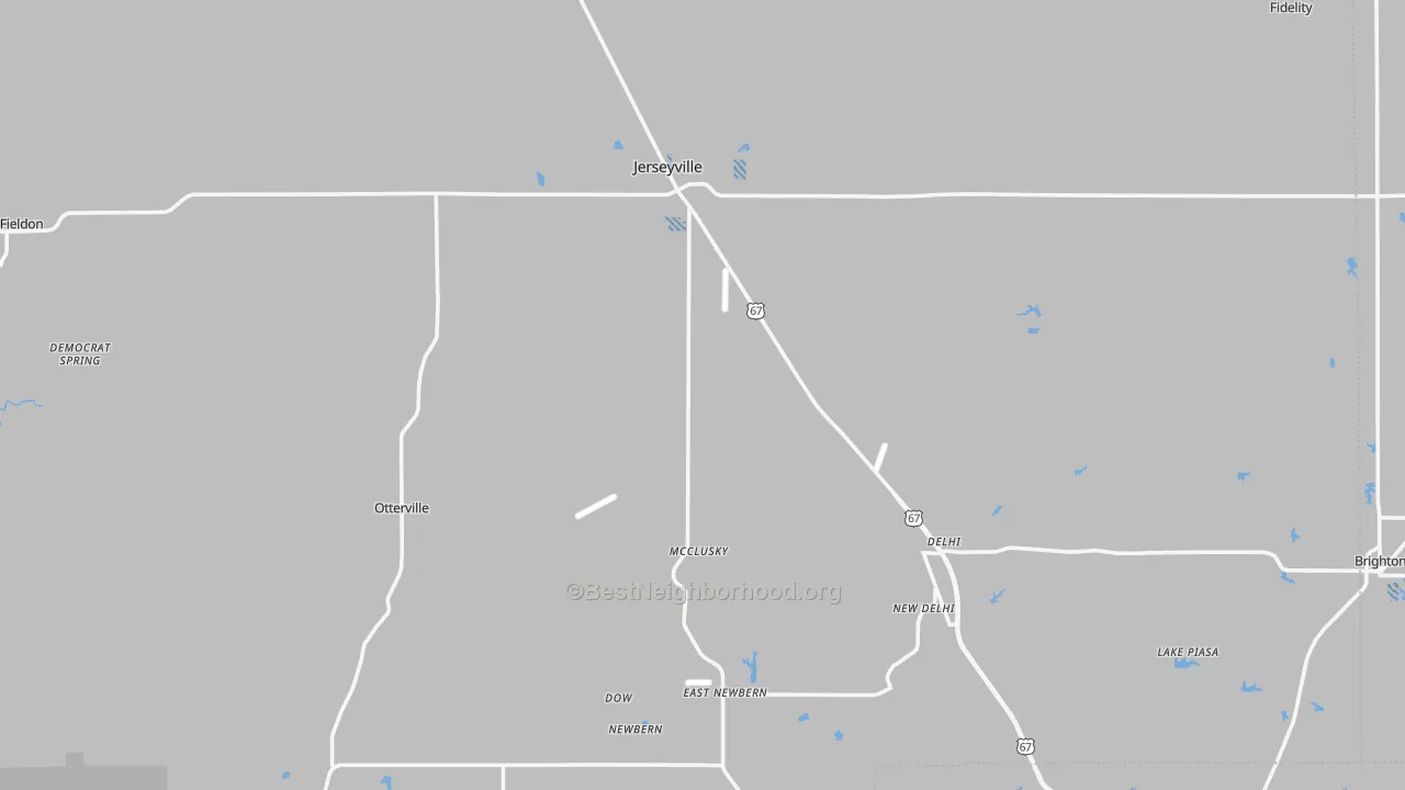 Transit Grade map of Jersey County, IL