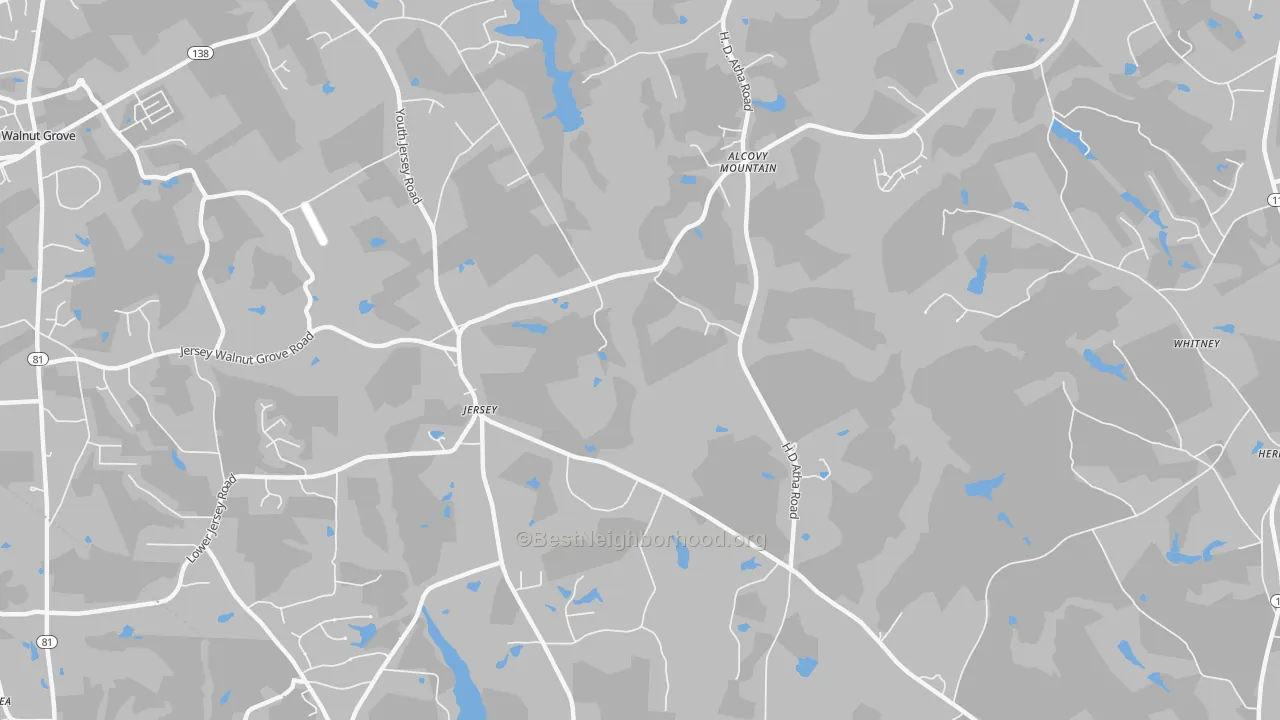 Transit Grade map of Jersey, GA