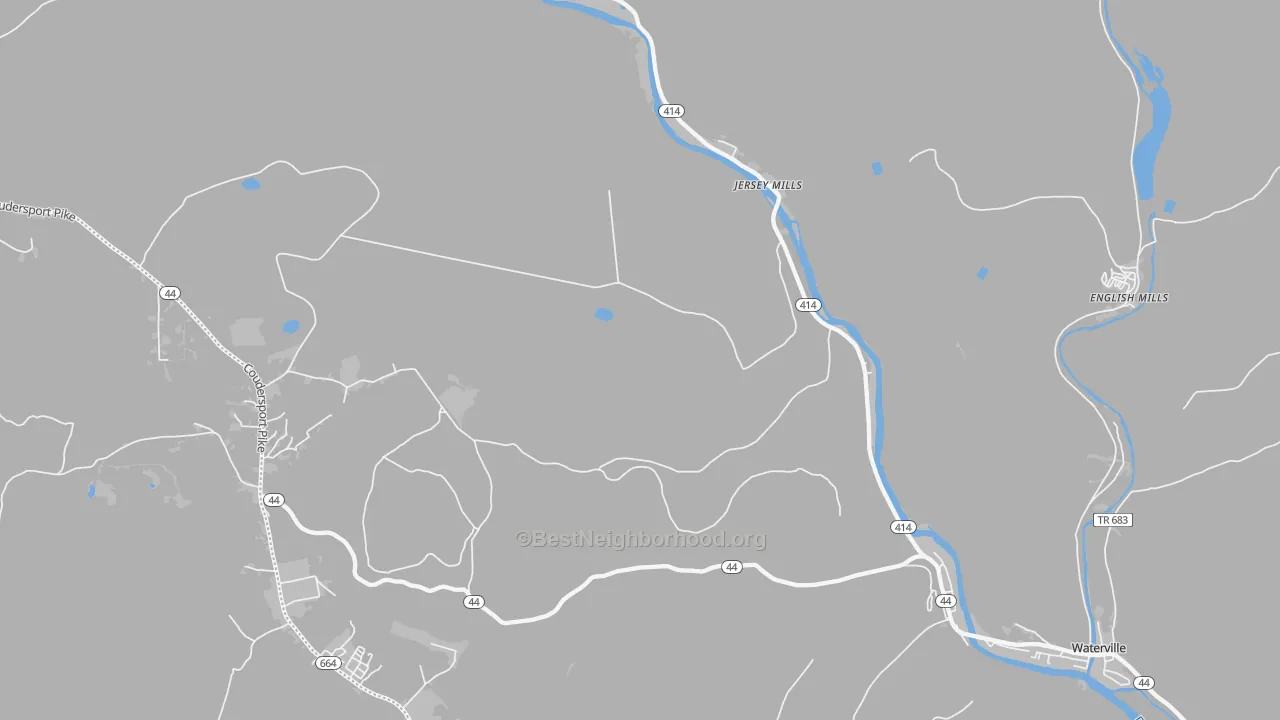 Transit Grade map of Jersey Mills, PA