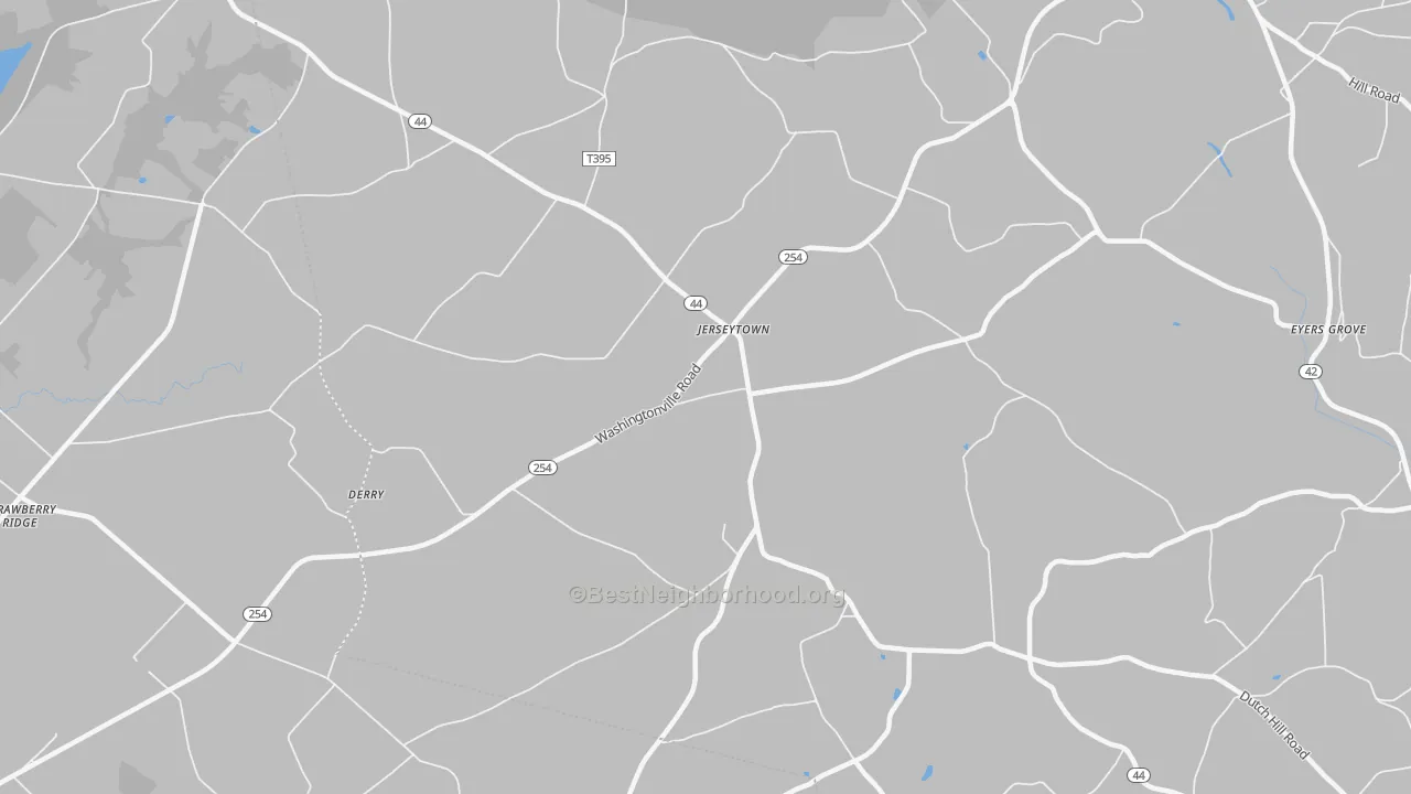 Transit Grade map of Jerseytown, PA