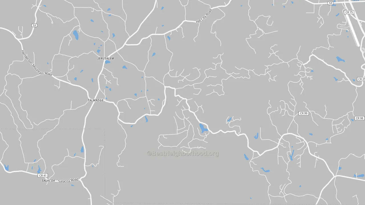 Transit Grade map of Jerusalem, GA