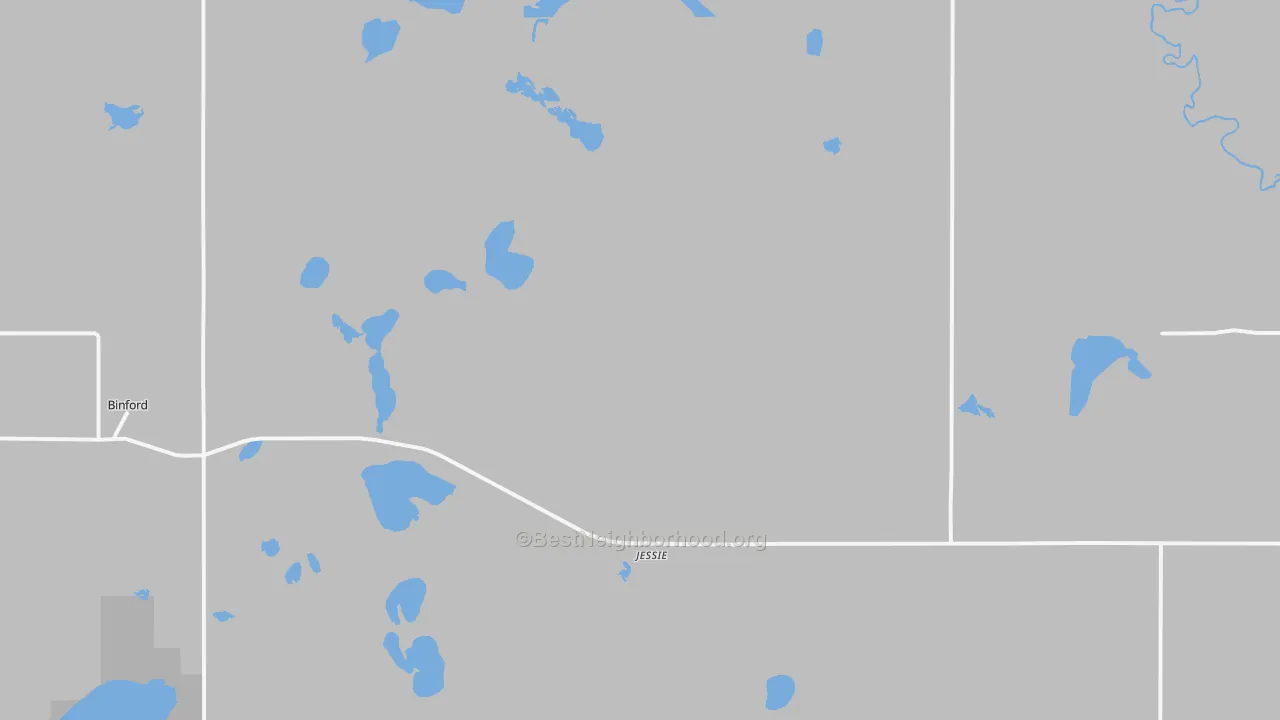 Transit Grade map of Jessie, ND
