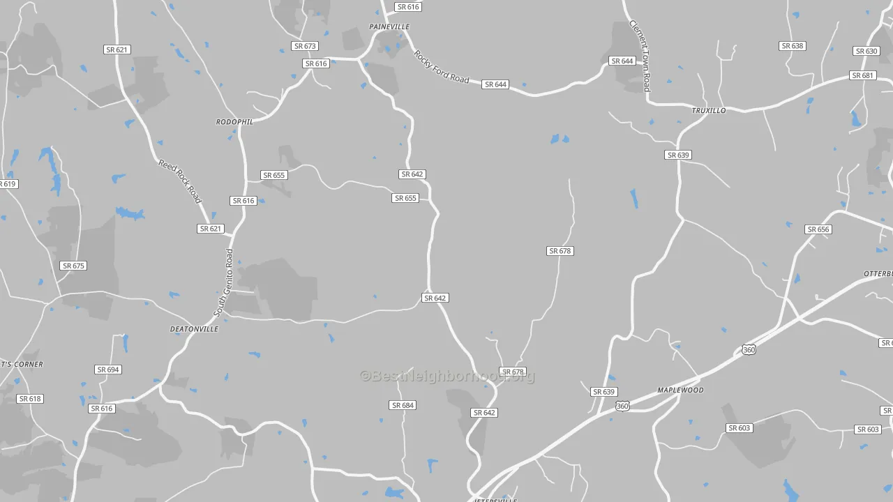 Transit Grade map of Jetersville, VA