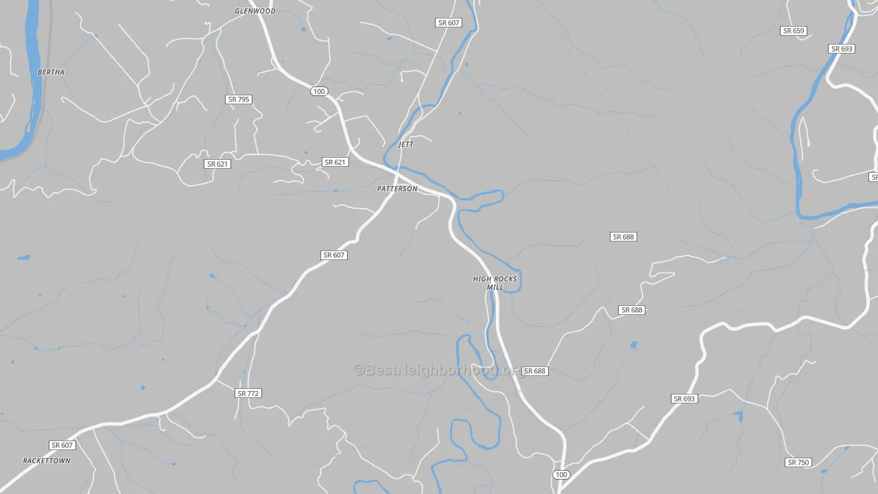 Transit Grade map of Jett, VA