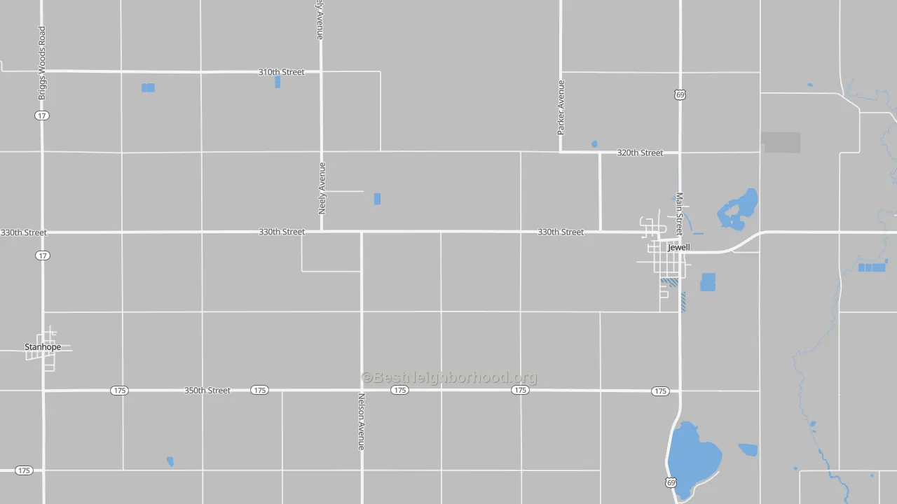 Transit Grade map of Jewell, IA