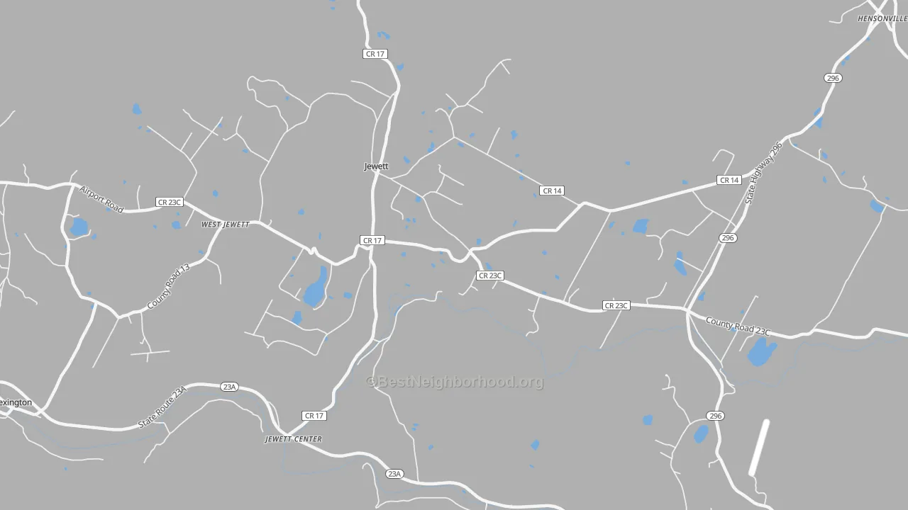 Transit Grade map of Jewett, NY