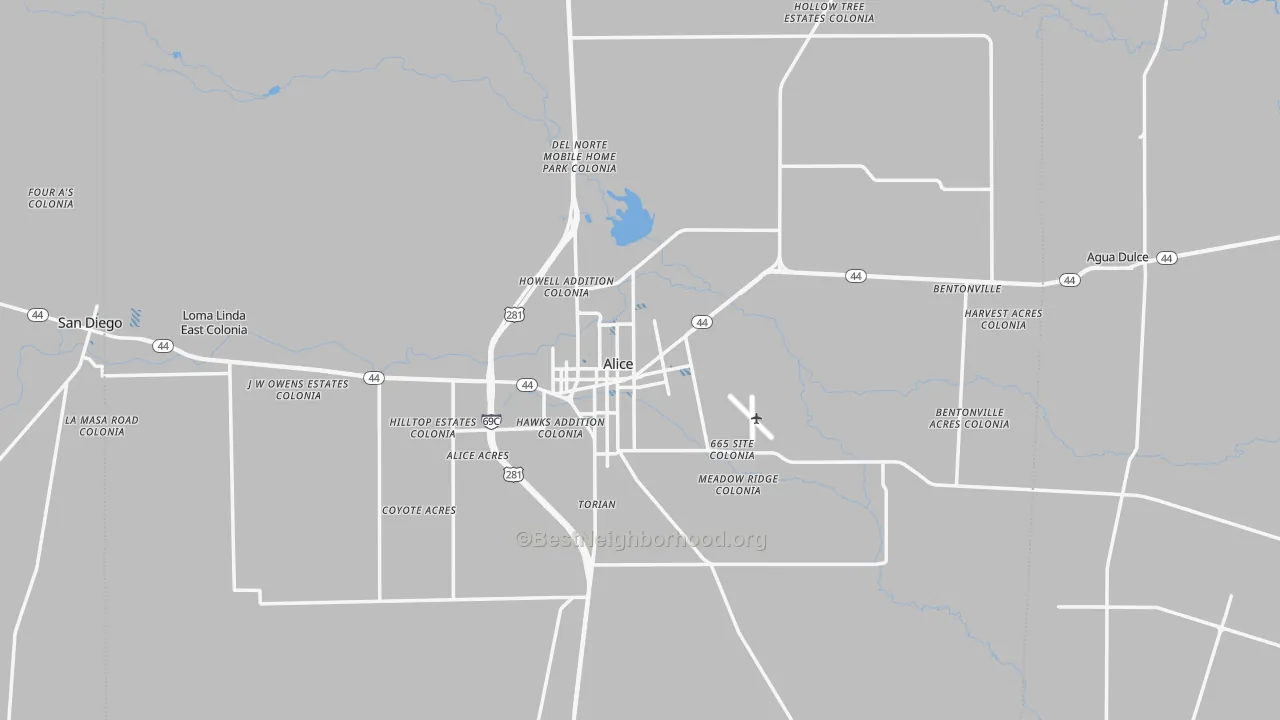 Transit Grade map of Jim Wells County, TX
