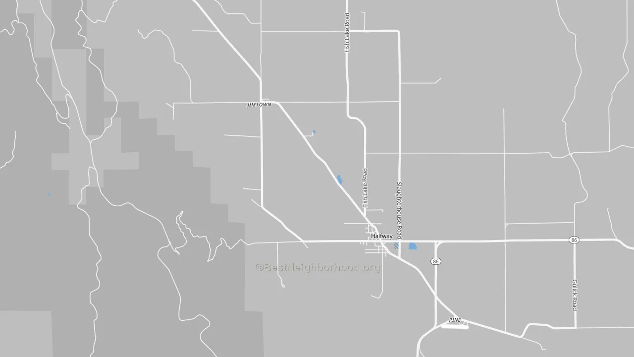 Transit Grade map of Jimtown, OR