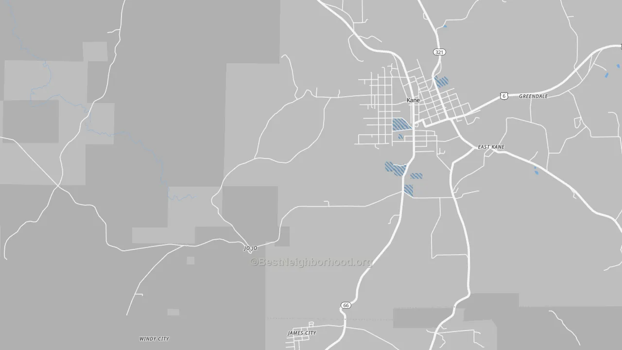 Transit Grade map of Jo Jo, PA