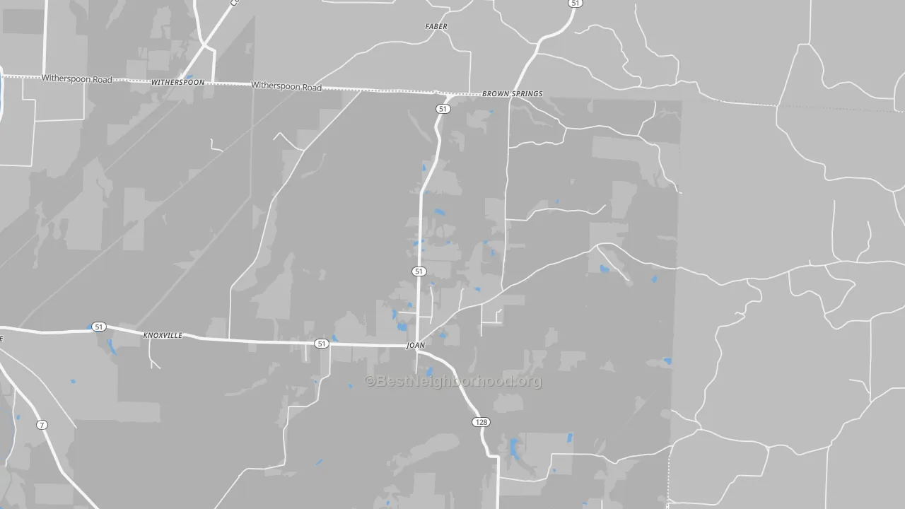 Transit Grade map of Joan, AR