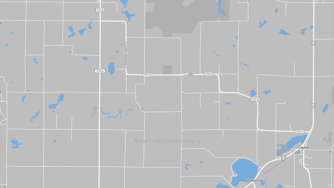 Transit Grade map of Joel, WI
