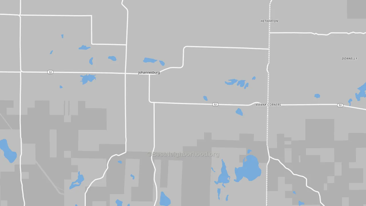 Transit Grade map of Johannesburg, MI