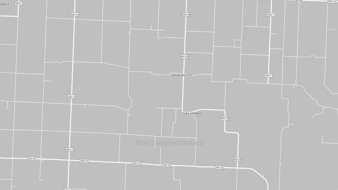 Transit Grade map of Johnson City, MO