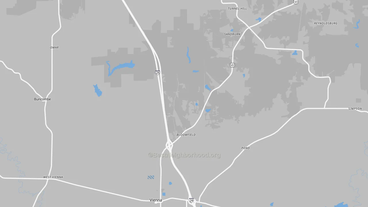 Transit Grade map of Johnson County, IL